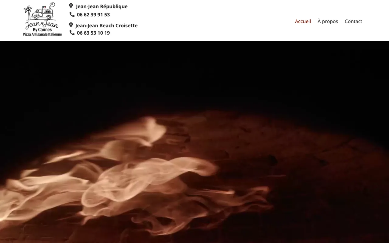 Site Pizza Jean-Jean — avant